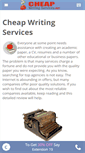 Mobile Screenshot of cheapwritingservices.net