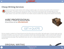 Tablet Screenshot of cheapwritingservices.net
